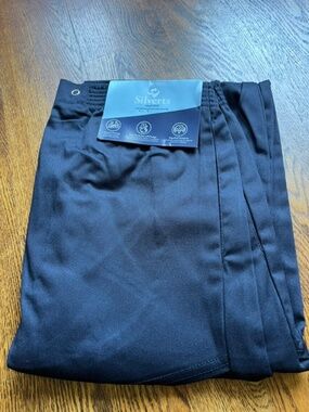 Silverts Men's Open Back Adaptive Pant Assistive size M Navy Blue NWT